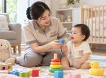 Chọn người giúp việc chăm bé cho gia đình