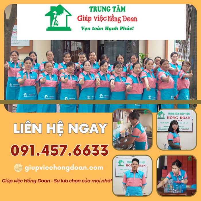 Giúp việc Hồng Doan - Trung tâm giới thiệu công việc cho người nước ngoài tại Việt Nam uy tín