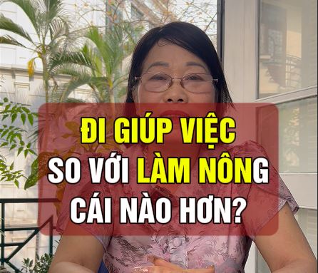 So sánh đi làm Giúp Việc với ở nhà Làm Nông