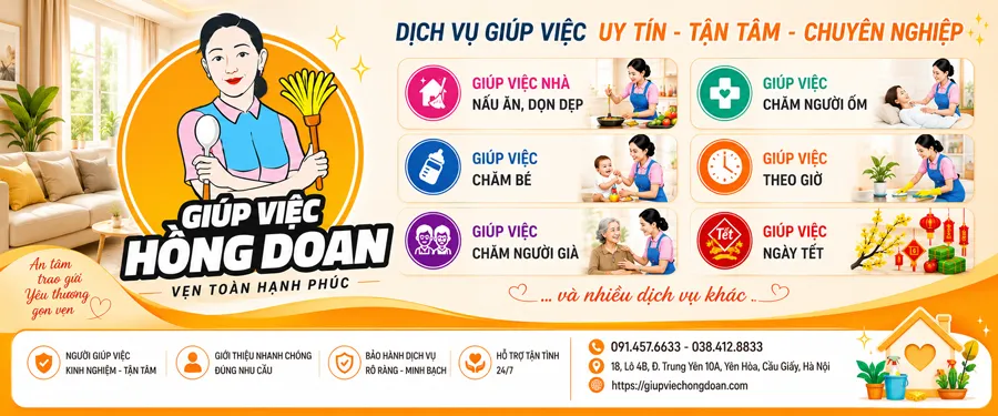 Giúp việc Hồng Doan - Dịch vụ giúp việc uy tín tại Hà Nội